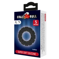 Ерекційне кільце Crazy Bull Laiden Super Soft Silicone Cock Ring – Black — фото 7