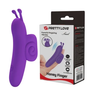 Вибратор на палец PRETTY LOVE Snail Honey Finger, фиолетовый