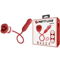 Вібростимулятор PRETTY LOVE Ashlynn, 5 vibration functions 5 thrusting settings 5 licking settings