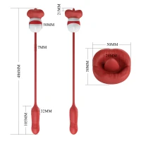Вібростимулятор PRETTY LOVE Ashlynn, 5 vibration functions 5 thrusting settings 5 licking settings — фото 3