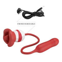 Вібростимулятор PRETTY LOVE Ashlynn, 5 vibration functions 5 thrusting settings 5 licking settings — фото 4