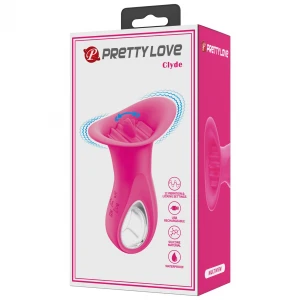 Клиторальный вибростимулятор с функцией облизывания PRETTY LOVE Clyde