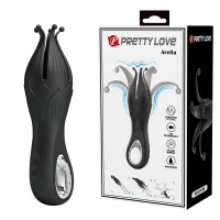 Клиторальный вибратор PRETTY LOVE Arella Multi Petal, чёрный