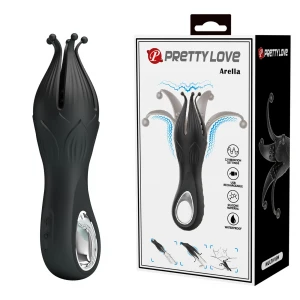 Кліторальний вібратор PRETTY LOVE Arella Multi Petal, чорний