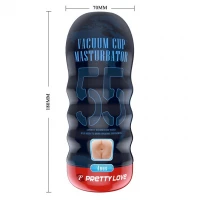Анус-мастурбатор Pretty Love Vacuum Cup Masturbator Anus, тілесний — фото 2