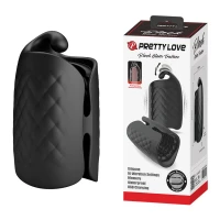 Мастурбатор з вібрацією Pretty Love Black Glans Trainer, чорний