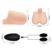 Мастурбатор CRAZY BULL Realistic Vagina and Anal Vibrating — фото 11