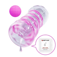 Мастурбатор Pretty Love Transparent Spiral Masturbator, рожевий — фото 5