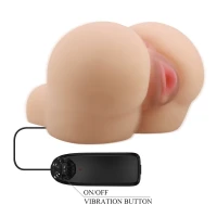 Мастурбатор CRAZY BULL - Kylie, Vibration Double holes TPR ABS — фото 5