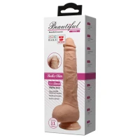 Вібратор BAILE Penis Vibration, тілесний — фото 10