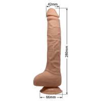 Вібратор BAILE Penis Vibration, тілесний — фото 9