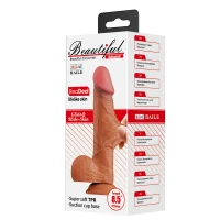 Фалоімітатор BAILE Beautiful Encounter RealDeal Dildo, TPR, тілесний колір, 8.5&quot; (21,8 см) — фото 9
