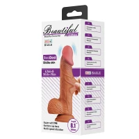 Фалоімітатор з мошонкою та вібро BAILE-Beautiful Catoblepas 8.1Bendable — фото 11