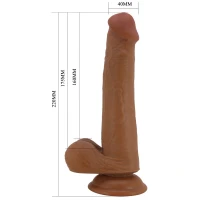 Фалоімітатор з мошонкою PRETTY LOVE TALLEN 8.7(220mm) Sliding Skin Series TPR, Suction base — фото 8