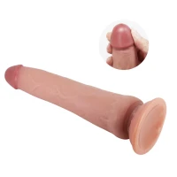 Фалоімітатор PRETTY LOVE TIEMEYER 9.8(250mm) Sliding Skin Series TPR, Suction base Bendable — фото 7