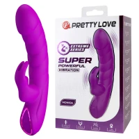 Вибратор на присоске PRETTY LOVE Stellan Wand Massager, с толчковыми движениями и ротацией, 23 см