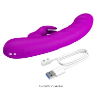 Вибратор на присоске PRETTY LOVE Stellan Wand Massager, с толчковыми движениями и ротацией, 23 см — фото 9