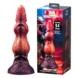 Фалоімітатор Power Monsters Savage Beastlord – 24 cm Rippled Monster Silicone Dildo
