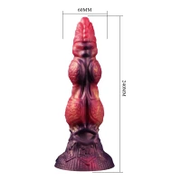 Фалоімітатор Power Monsters Savage Beastlord – 24 cm Rippled Monster Silicone Dildo — фото 7