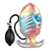 Анальний розширювач Power Monsters Ebon Leviathan – 18 cm Rippled Monster Silicone Dildo — фото 6