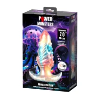 Анальний розширювач Power Monsters Ebon Leviathan – 18 cm Rippled Monster Silicone Dildo — фото 9