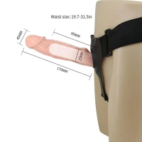 Страпон с вибрацией BAILE Jessica Strap On, реалистичный, телесный, 18,5 см — фото 7