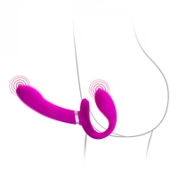 Вібратор-страпон без ремінців BAILE Pretty Love Strapless, фіолетовий — фото 3