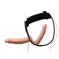 Подвійний страпон BAILE STRAP ON DOUBLE DILDOS, 7.1''+5.9'' — фото 5