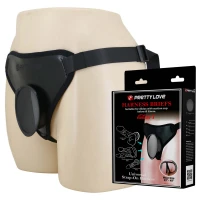 Трусики страпон Pretty Love Fogg II Black Universal Harness Briefs