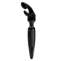 Вибромассажер Sensual Massager, с насадкой, чёрный