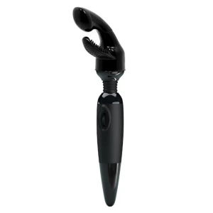 Вибромассажер Sensual Massager, с насадкой, чёрный
