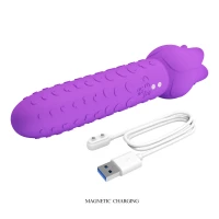Вібратор-кролик PRETTY LOVE All Rounder Dual-Action, силіконовий, фіолетовий — фото 11