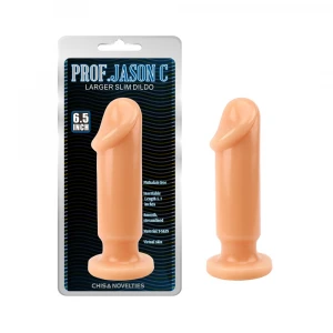 Анальная пробка Large Slim Dildo, телесная, 48 мм