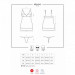 Боді 853-CHE-3 chemise thong red S / M