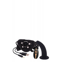 DT51128 Страпон женский с пультом управления Seven Creations DILDO STRAP-ON BLACK