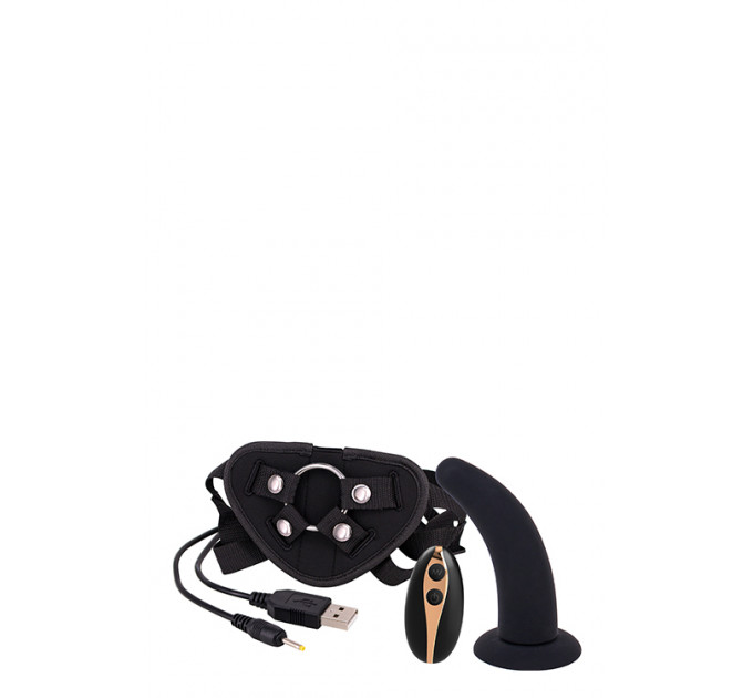 DT51128 Страпон женский с пультом управления Seven Creations DILDO STRAP-ON BLACK