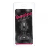 Анальная Black Silicone Heart Diamond, M
