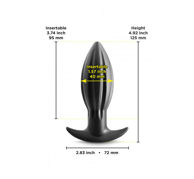Анальная пробка NS Novelties RENEGADE BOMBA BLACK SMALL