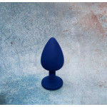 Анальная пробка с камнем Loveshop Blue Diamond