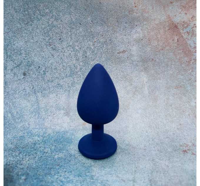 Анальная пробка с камнем Loveshop Blue Diamond