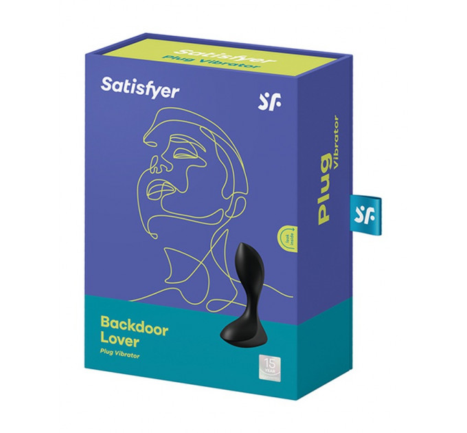 Анальная пробка с вибрацией Satisfyer Backdoor Lover, черный