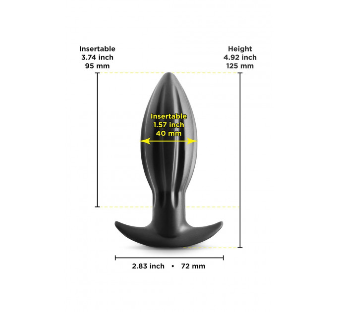 Анальная пробка NS Novelties RENEGADE BOMBA BLACK SMALL