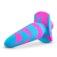 Анальный виброплаг Avant Vibrotize Fuchsia розово-голубой, 12.7 х 3.1 см