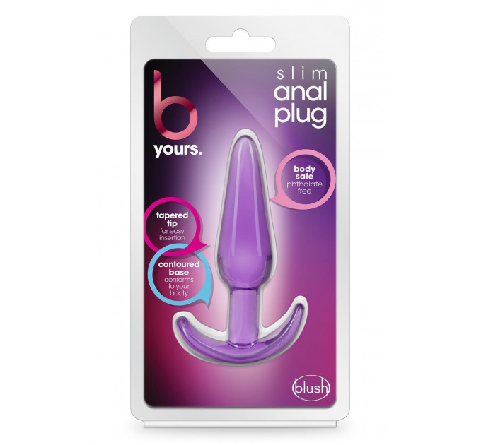 T331510 Анальний plug B yours SLIM ANAL PLUG PURPLE