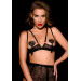 Бюстгальтер открытый OhMyG! Paris Half Bra кружевной, черный, M/L