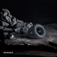 Эрекционное кольцо Boners тройное, серое