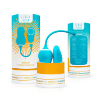 Вагинальное яйцо с вибрацией, с дистанционным пультом Cala Azul голубое