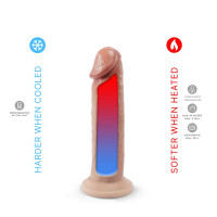 Фаллоимитатор реалистичный Silexd Premium Real Skin Model 2 (7.5") на присоске, бежевый