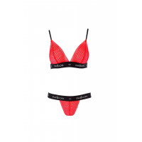 Комплект белья GLAMISS SET red/black S/M - Passion