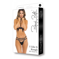 Комплект белья I LIKE IT ROUGH 2PC CHOKER SET BLACK, S/M